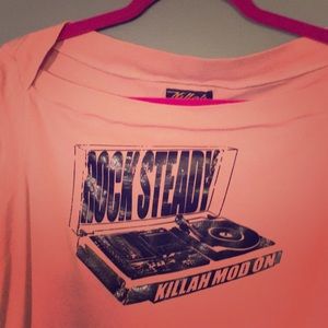 Miss me women’s large square neck short top